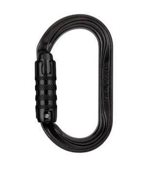 Picture of CARABINER OXAN TIRACT - LOCK U BLACK